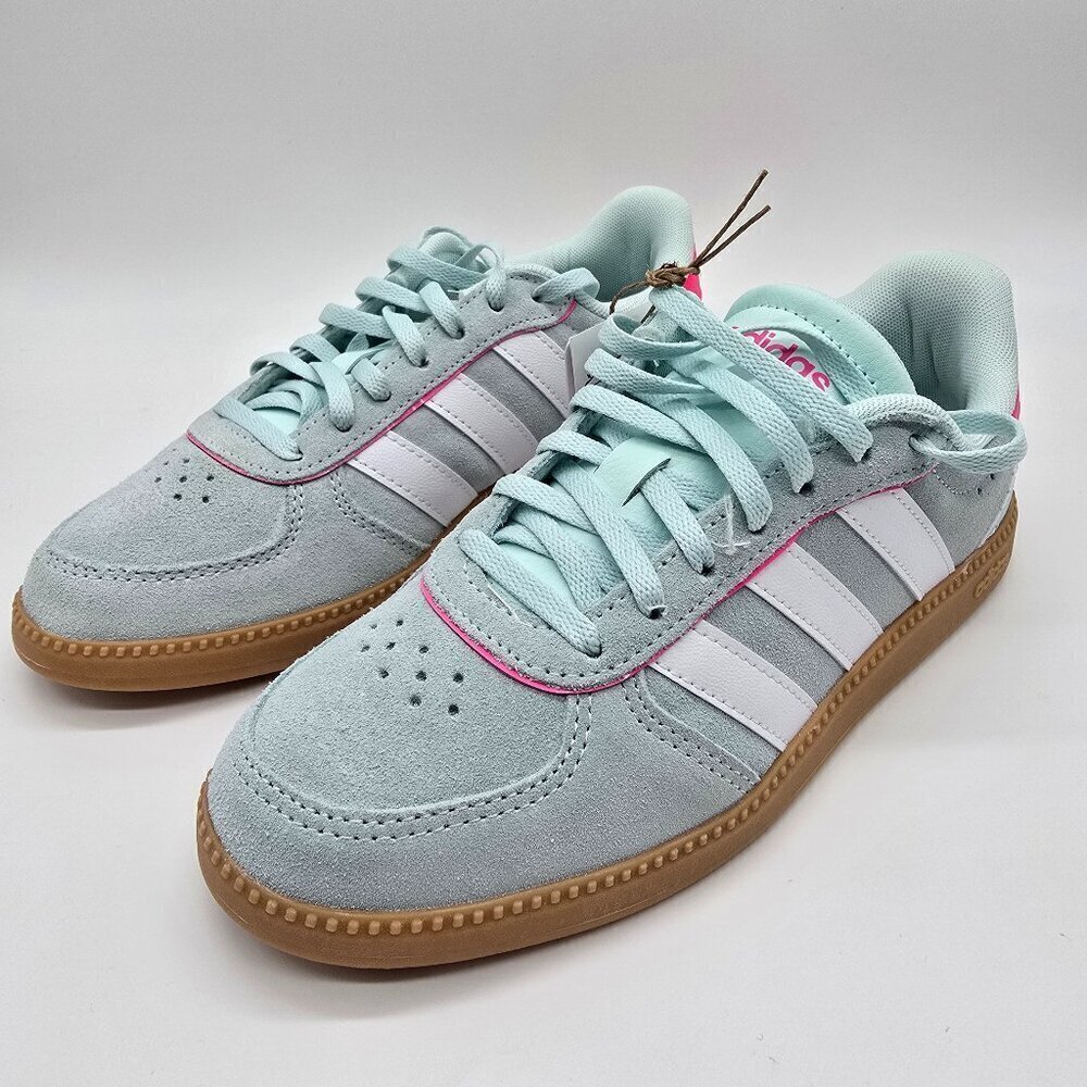 Adidas Breaknet Sleek J – Kids Sneakers (Light Blue / Pink)